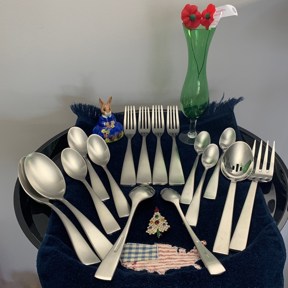 SANT' ANDREA Satin Reflections 18/10 SS 16 Piece Set - NWOT